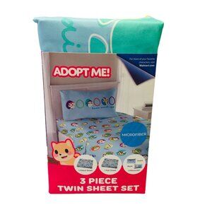ADOPT ME! Online Game 3 Piece Twin Size Sheet Set Giraffe Penguin Duck